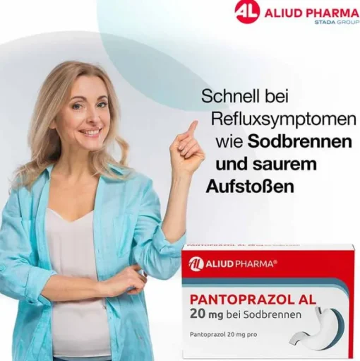 Aliud Pharma Pantoprazol AL 20 mg bei Sodbrennen, 14 St- Sodbrennen Medikamente|Pantoprazol