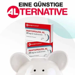 Aliud Pharma Pantoprazol AL 20 mg bei Sodbrennen, 14 St- Sodbrennen Medikamente|Pantoprazol