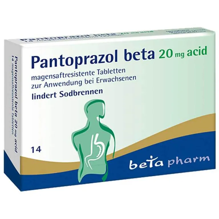Pantoprazol 20 mg acid magensaftresistent Tabletten, 14 St^Beta Hot