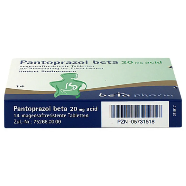 Pantoprazol 20 mg acid magensaftresistent Tabletten, 14 St^Beta Hot