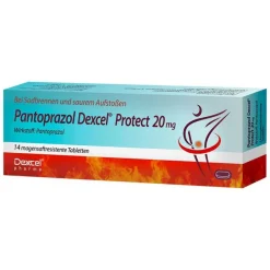 Dexcel Sodbrennen Medikamente|Pantoprazol-Pantoprazol Protect 20 mg magensaftresistent Tabletten, 14 St