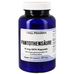 Hecht Pharma Vitamin B5 (Pantothensäure)-Pantothensäure 6 mg GPH Kapseln, 180 St
