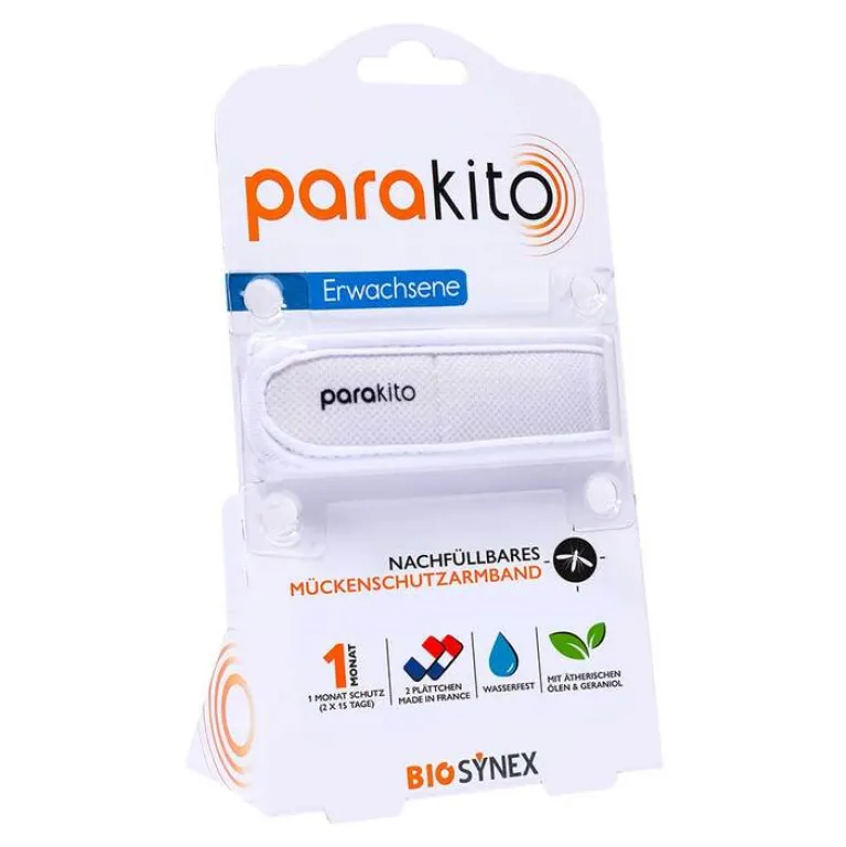 Para Kito Mückenschutz-Mückenschutz Armband Erwachsene weiß, 1 St