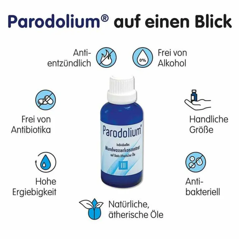 Parodolium 3 Mundwasserkonzentrat, 50 ml- Mundspülung