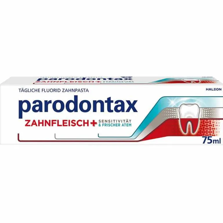 Parodontax Zahnfleisch + Sensitivität & frisch.Atem, 75 ml- Zahnpasta & Zahncreme