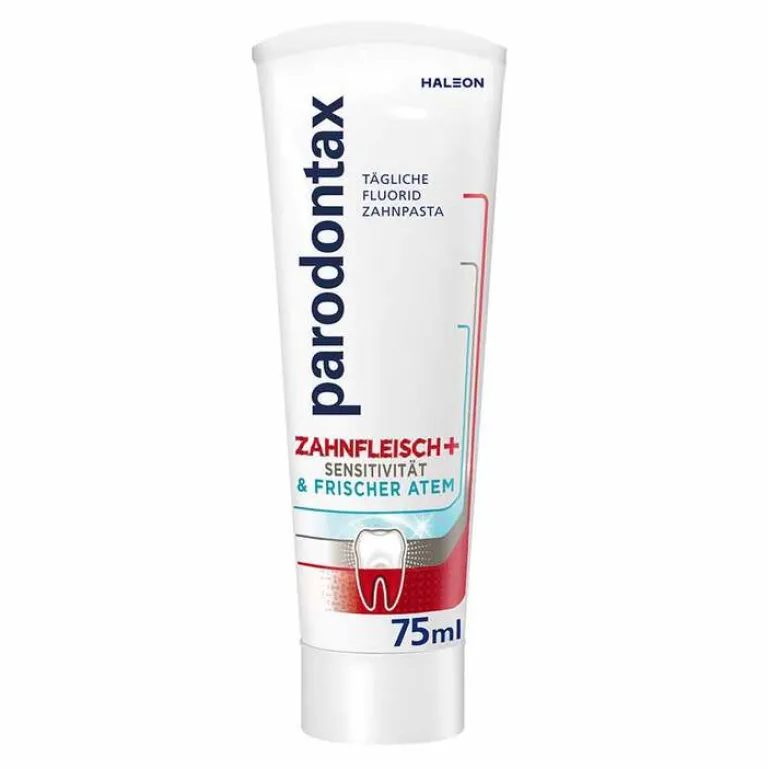 Parodontax Zahnfleisch + Sensitivität & frisch.Atem, 75 ml- Zahnpasta & Zahncreme