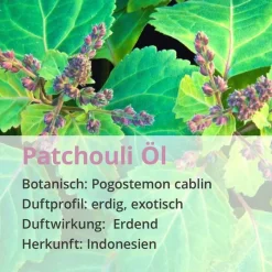 Casida Patchouli Öl naturrein ätherisch, 10 ml- Aromatische Düfte