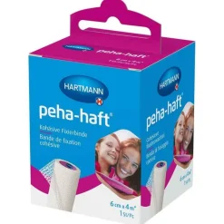 Peha-haft ® Kohäsive Fixierbinde latexfrei 6 cm x 4 m, 1 St- Haft- & Fixierbinden