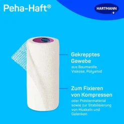 Peha-haft ® Kohäsive Fixierbinde latexfrei 6 cm x 4 m, 1 St- Haft- & Fixierbinden