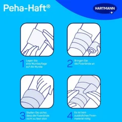Peha-haft ® Kohäsive Fixierbinde latexfrei 6 cm x 4 m, 1 St- Haft- & Fixierbinden