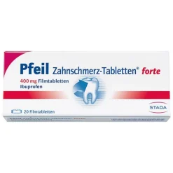 Pfeil Zahnschmerz Filmtabletten, 20 St- Zahnschmerztabletten