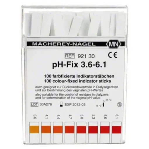 Macherey-Nagel PH Fix Indikatorstäbchen pH 3,6 - 6,1, 100 St- Urinteststreifen