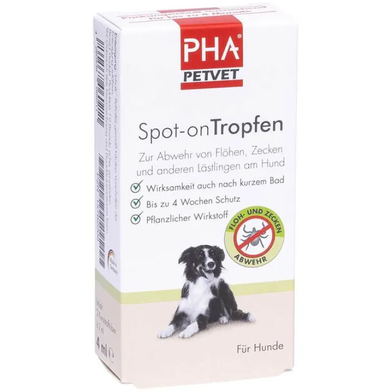 PHA Flöhe, Zecken & Co.-Spot-on Tropfen für Hunde, 2X2 ml