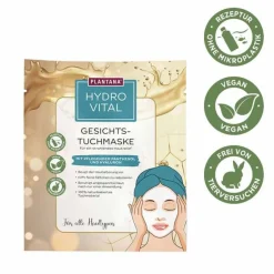 Plantana Hydrovital Ges.Tuchm.Panthenol & Hyaluron, 1 St- Gesichtsmasken Für Ein Gepflegtes Hautbild