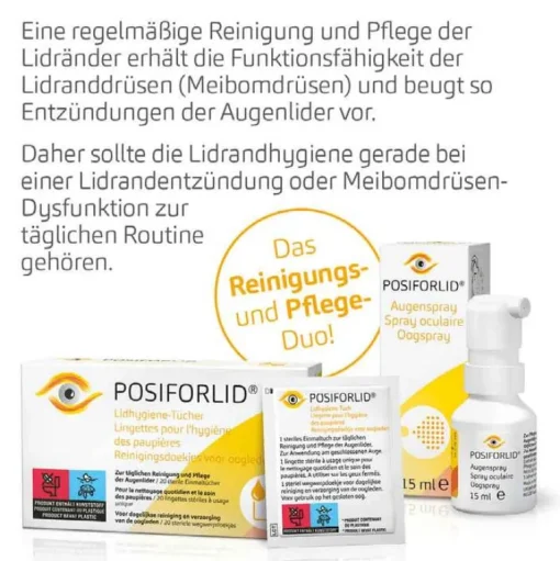 Posiforlid ® Augenspray, 15 ml- Lidrandpflegeprodukte