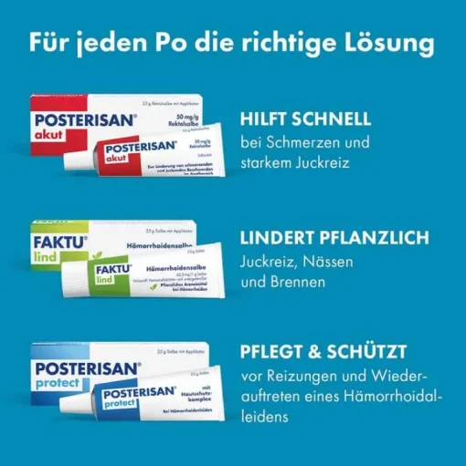 Posterisan akut 50 mg/g Rektalsalbe, 25 g- Hämorrhoiden Salbe|Lidocain