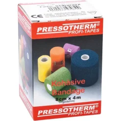 Pressotherm Kohäsive Bandage 8cmx4m schwarz, 1 St^ Best