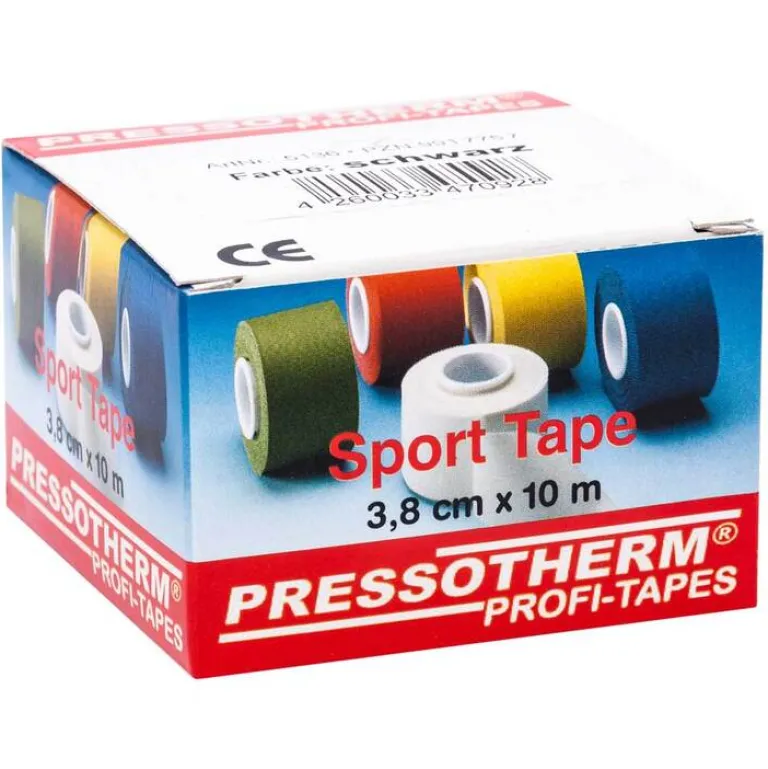 Pressotherm Sport-Tape 3,8cmx10m schwarz, 1 St- Kinesio Tape
