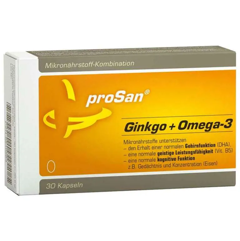 Ginkgo + Omega-3 Kapseln, 30 St^Prosan Clearance