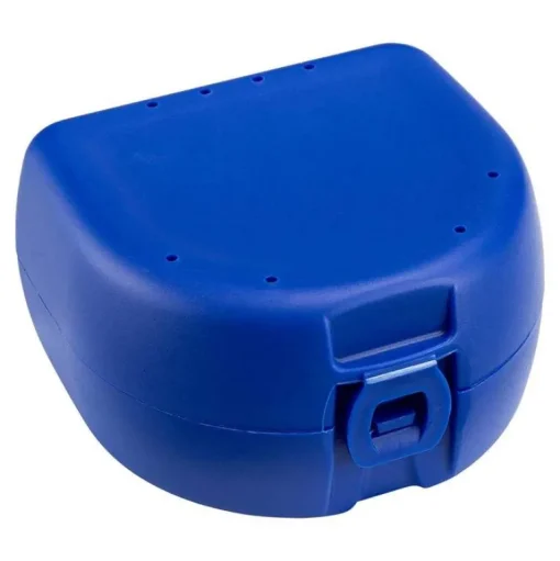Prothesen Zahnspangenbox universal dunkelblau, 1 St^ Hot