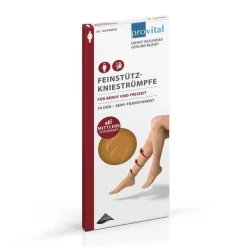 Provital 70 den Stützkniestrümpfe Größe 35 - 38 puder, 2 St- Stütz- Und Reisestrümpfe
