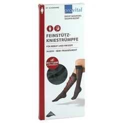 Provital 70 den Stützkniestrümpfe Größe 39 - 42 schwarz, 2 St- Stütz- Und Reisestrümpfe