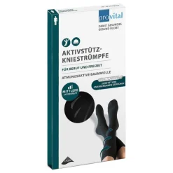 Provital Aktivstützkniestrümpfe Herren Größe 43 - 46 schwarz, 2 St- Stütz- Und Reisestrümpfe