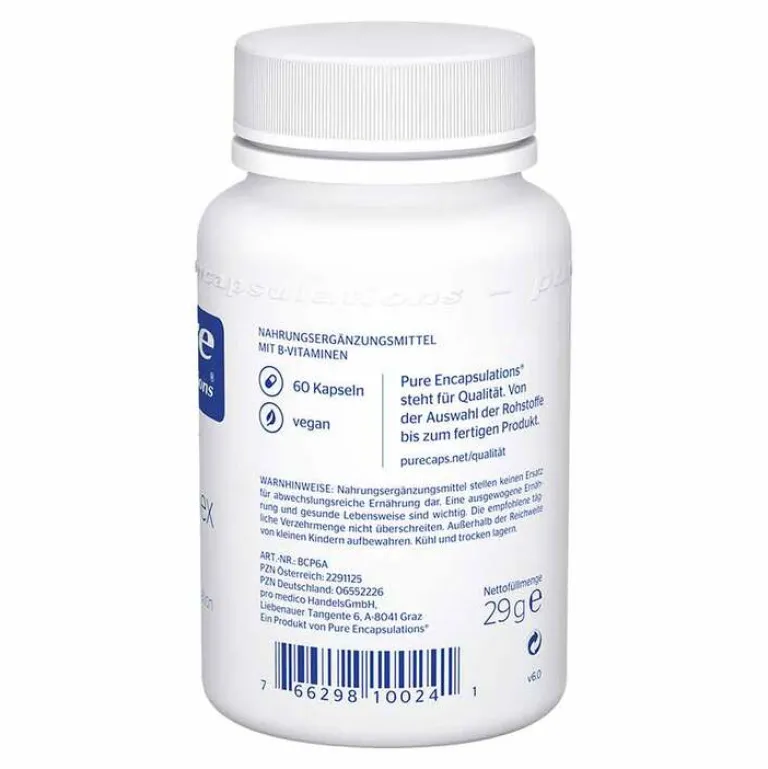 Pure Encapsulations Hirnleistung & Nerven-B-Complex Plus Kapseln, 60 St