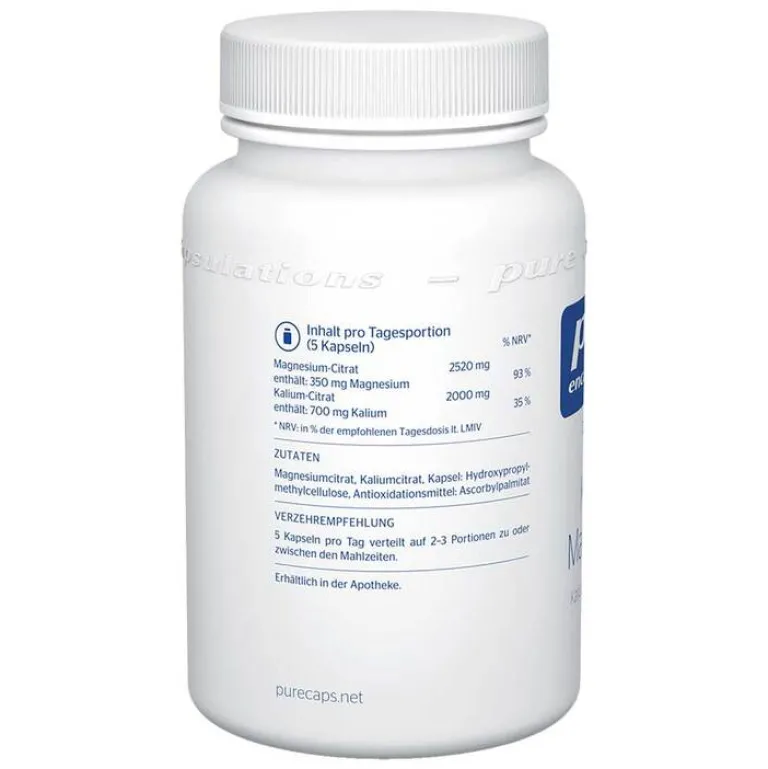 Pure Encapsulations Muskulatur-Kalium-Magnesium Kalium-/Magnesiumcitrat Kapseln, 90 St
