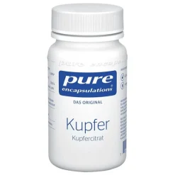Pure Encapsulations Kupfer-Kupfer Kupfercitrat Kapseln, 60 St