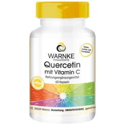 Warnke Quercetin-Quercetin mit Vitamin C Kapseln, 60 St