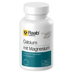 Raab Calcium|Magnesium-Vitalfood Calcium mit Magnesium Kapseln, 75 St