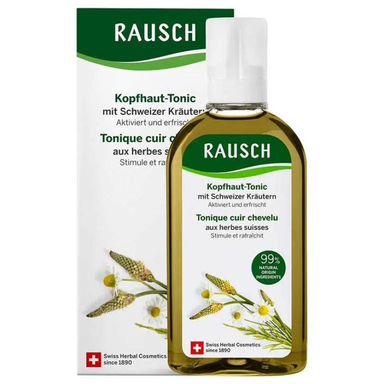 Kopfhaut-Tonic mit Schweizer Kräutern, 200 ml^Rausch Hot