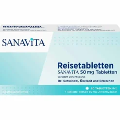 Reisetabletten 50 mg Tabletten, 20 St^Sanavita New