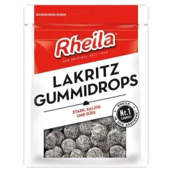 Rheila Lakritz-Lakritz Gummidrops mit Zucker, 90 g