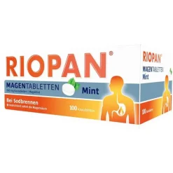 Riopan Sodbrennen Medikamente-Magen Tabletten Mint 800 mg Kautabletten, 100 St