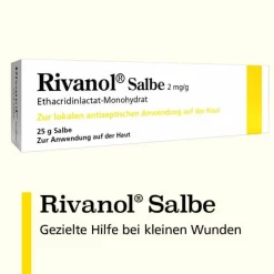 Rinavol Rivanol Salbe, 25 g- Wund- & Heilsalbe|Arzneimittel Gegen Ekzeme & Entzündungen