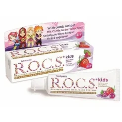 ROCS Für Kinder & Babys-Kinder Himbeere + Erdbeere Zahnpasta, 45 g