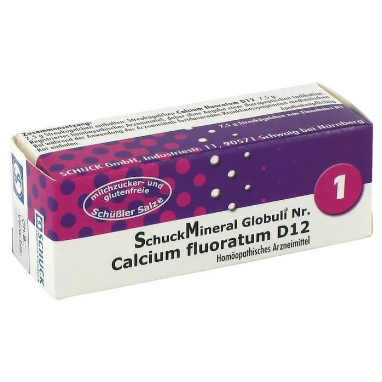 Schuckmineral Salze Als Globuli-Globuli 1 Calcium fluoratum D12, 7.5 g
