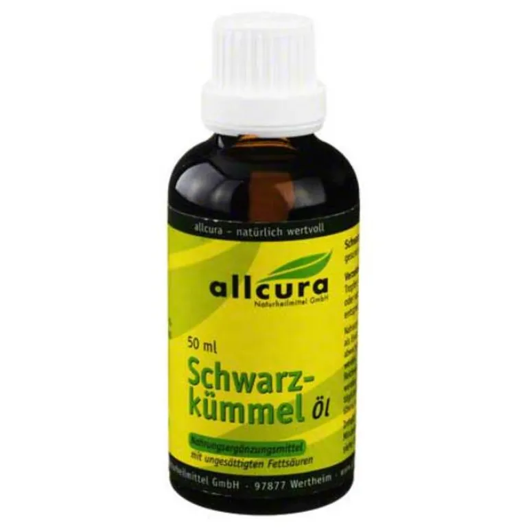 Allcura Schwarzkümmelöl, 50 ml- Schwarzkümmelöl|Essentielle Fettsäuren