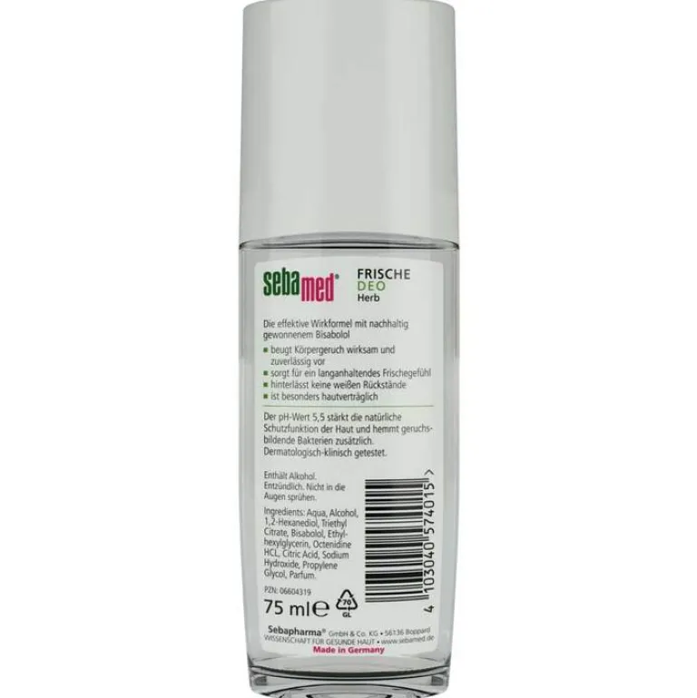 Sebamed Frische Deospray herb, 75 ml- Antitranspirant & Deo|Antitranspirant & Deo