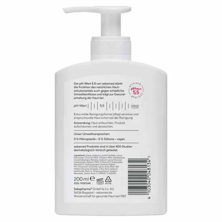 Waschemulsion Oliven + Panthenol, 200 ml^Sebamed
