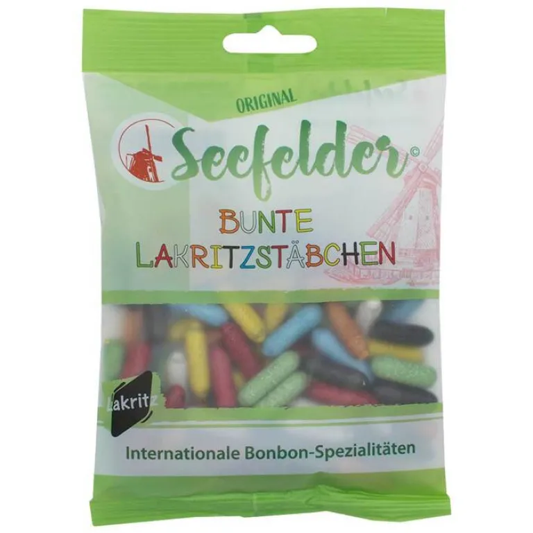 KDA Seefelder Bunte Lakritzstäbchen , 100 g- Lakritz