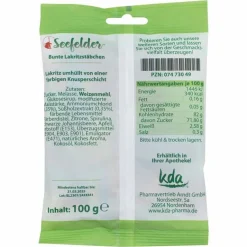 KDA Seefelder Bunte Lakritzstäbchen , 100 g- Lakritz