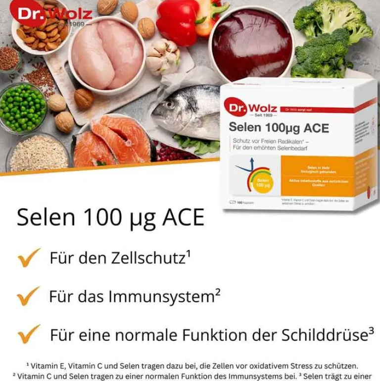 Dr. Wolz Selen-Selen ACE 100 µg 180 Tage Kapseln, 180 St
