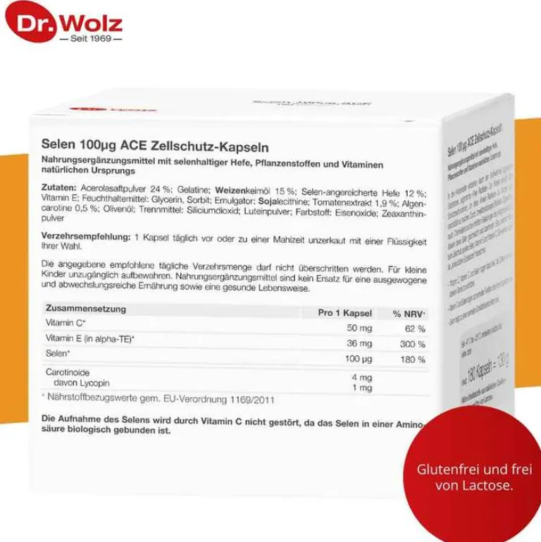 Dr. Wolz Selen-Selen ACE 100 µg 180 Tage Kapseln, 180 St