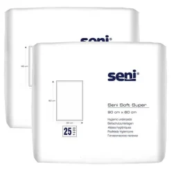 Seni Krankenunterlagen-® Soft Super Bettschutzunterlage 90x60 cm, 2X25 St