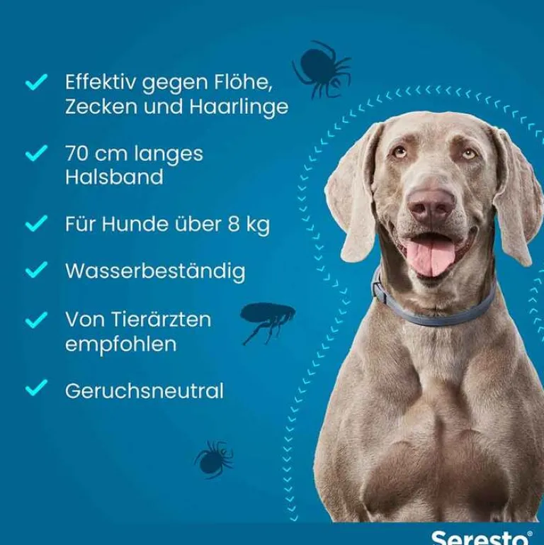 Halsband für große Hunde über 8 kg, 1 St^Seresto Hot