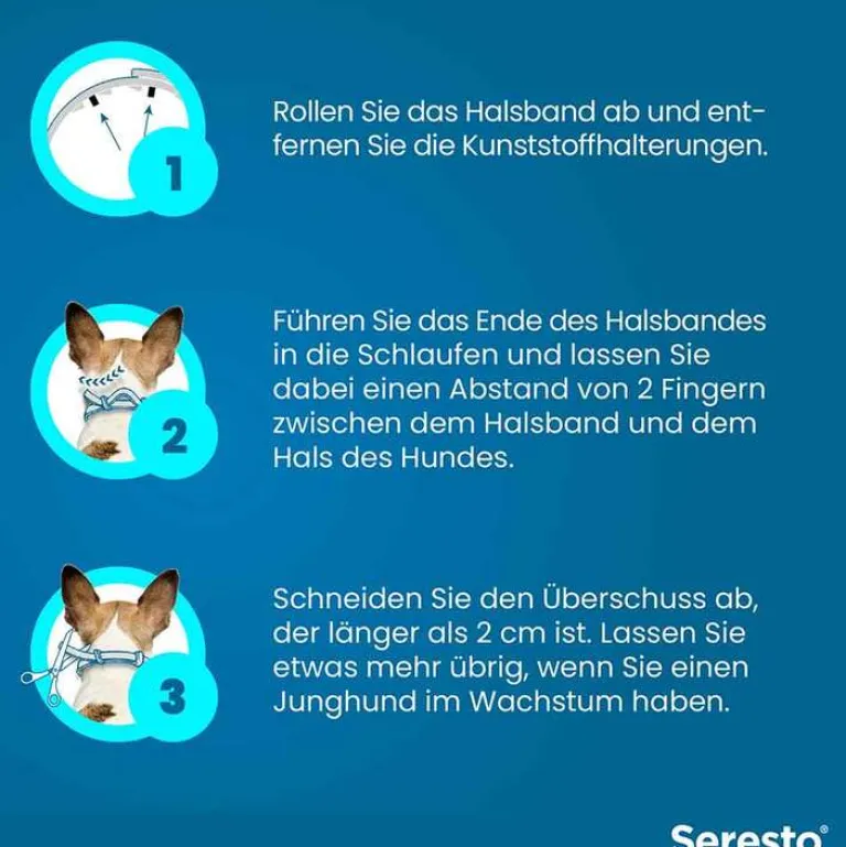 Halsband für große Hunde über 8 kg, 1 St^Seresto Hot