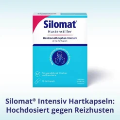 Silomat Hustenstiller Dextromethorphan Intensiv gegen Reizhusten, 12 St- Hustenstiller